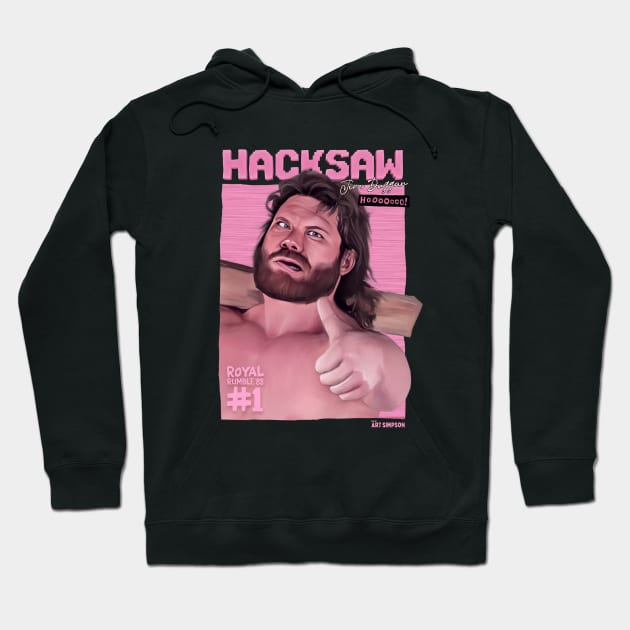 Hacksaw Jim Duggan Hoodie by Art Simpson